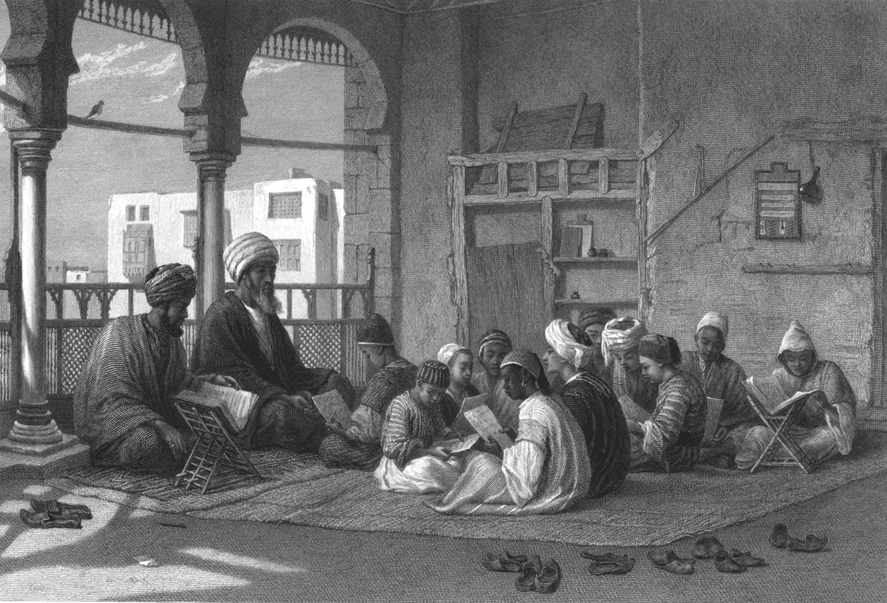 Skolen til Sooltan Hassan, c1869 av Edward Goodall