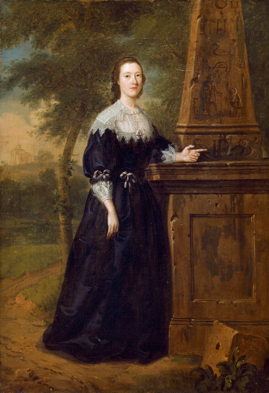 Miss Elizabeth Wandesford ca. 1753 (olje på lerret) av Edward Haytley