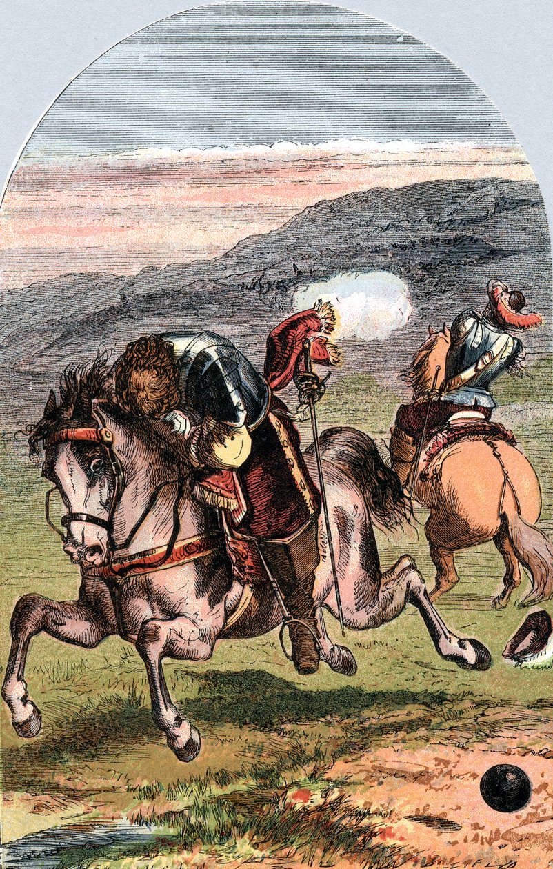 Død av Henri, Vicomte de Turenne, fransk soldat, 1675 c1870 av Edward Henry Corbould