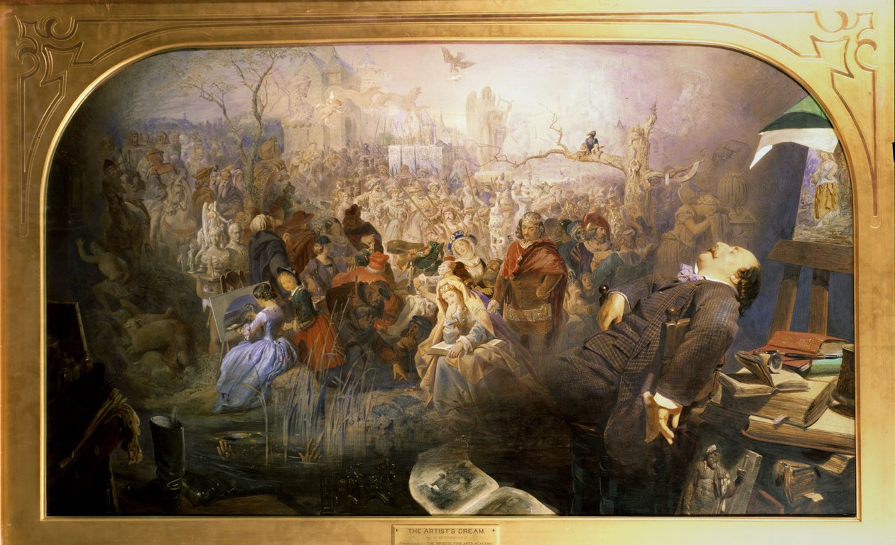 Kunstnerens drøm av Edward Henry Corbould