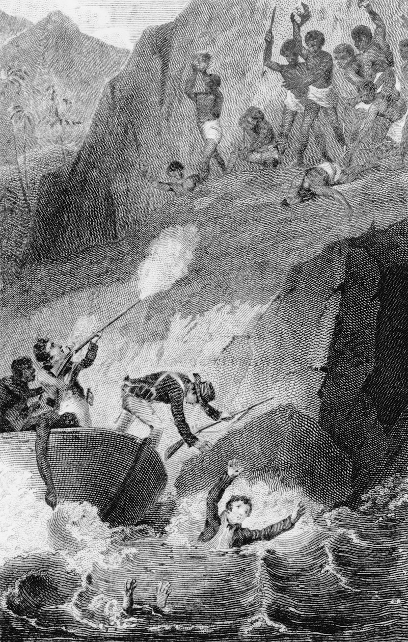 Mungo-parkens død, 1806 av Edward Henry Corbould