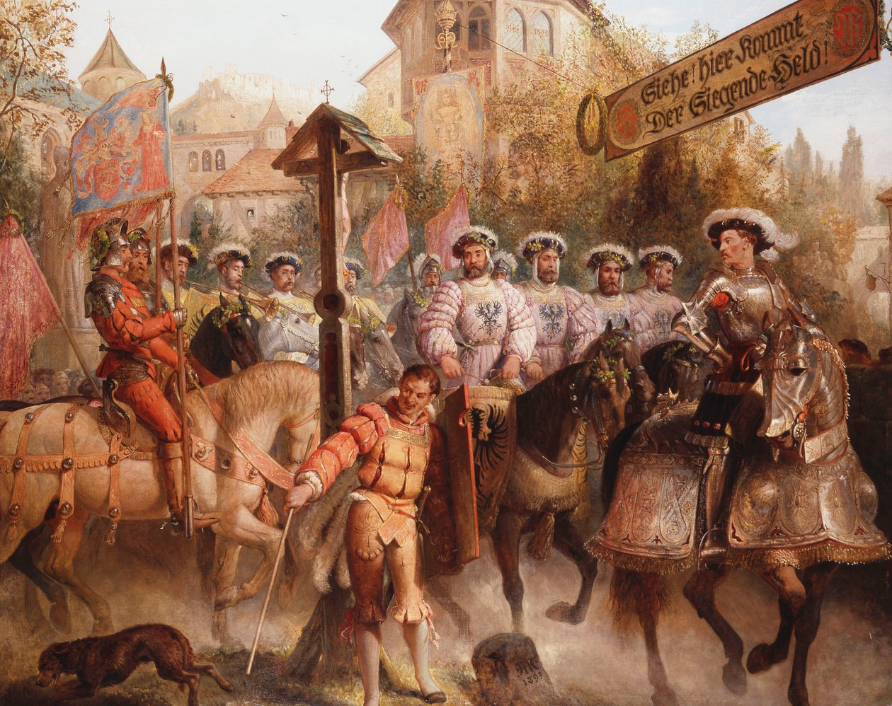 Prosesjonen, 1893 av Edward Henry Corbould