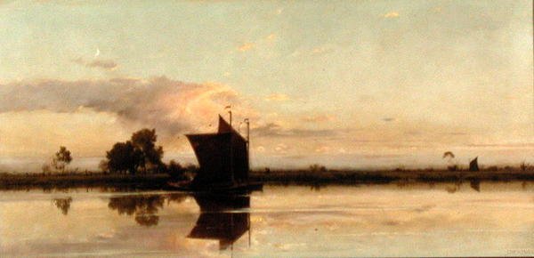 Kveld på Yare av Edward Henry Fahey