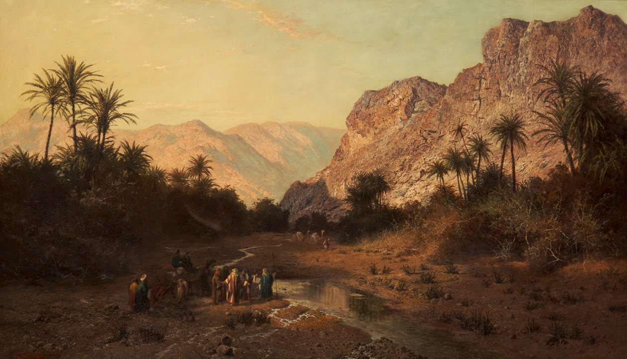 Rephidim, Sinai-ørkenen, 1877 av Edward Henry Holder