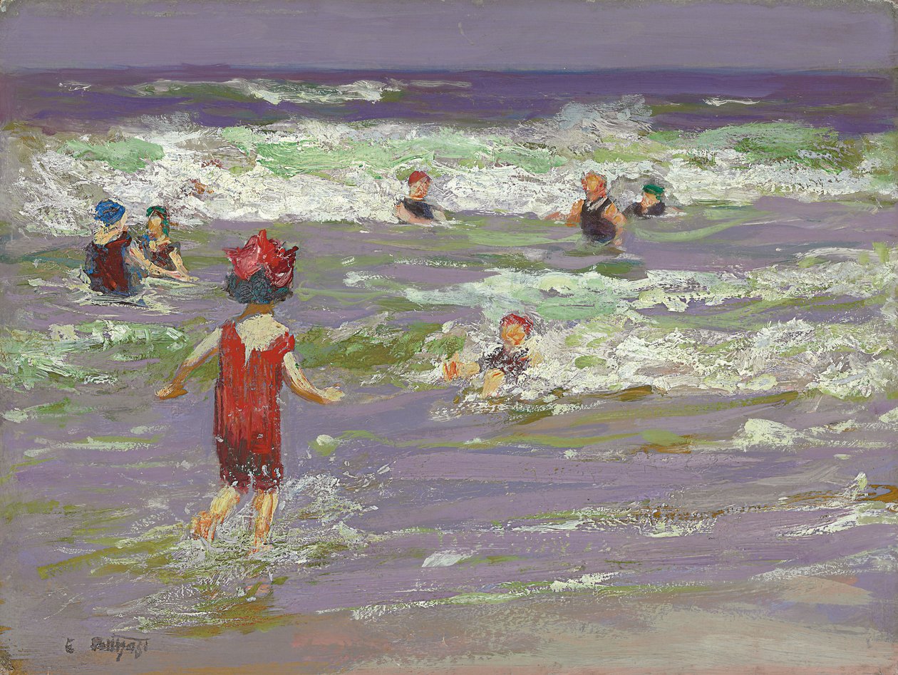 Lille sjøbader av Edward Henry Potthast