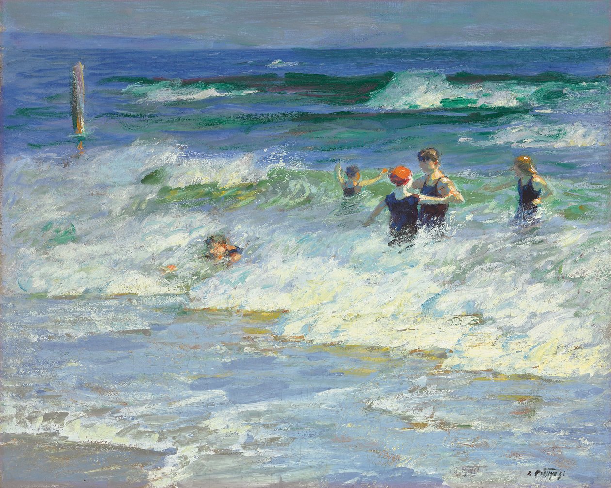 Leker i Surfen av Edward Henry Potthast