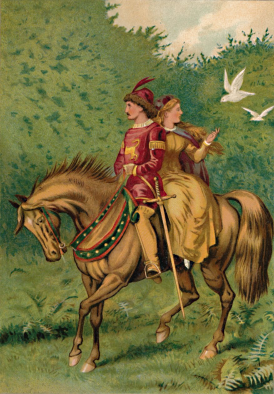 Askepott og prinsen, 1901 av Edward Henry Wehnert