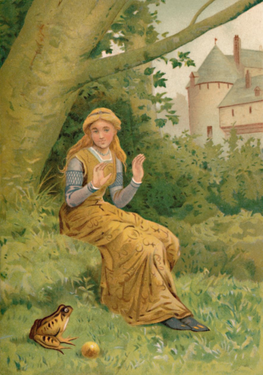 Froskeprinsen og kongens datter, 1901 av Edward Henry Wehnert