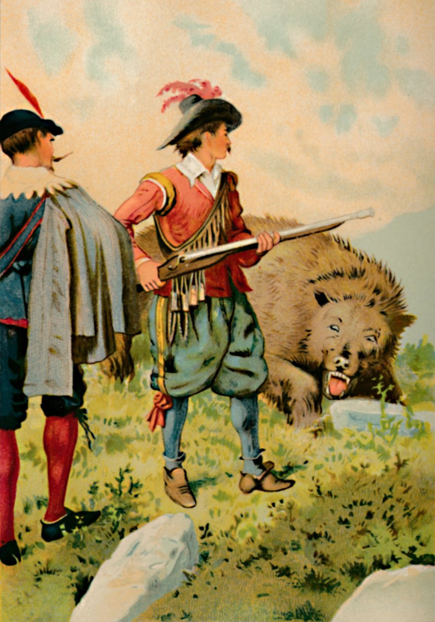 Soldaten og bjørnen, 1901 av Edward Henry Wehnert