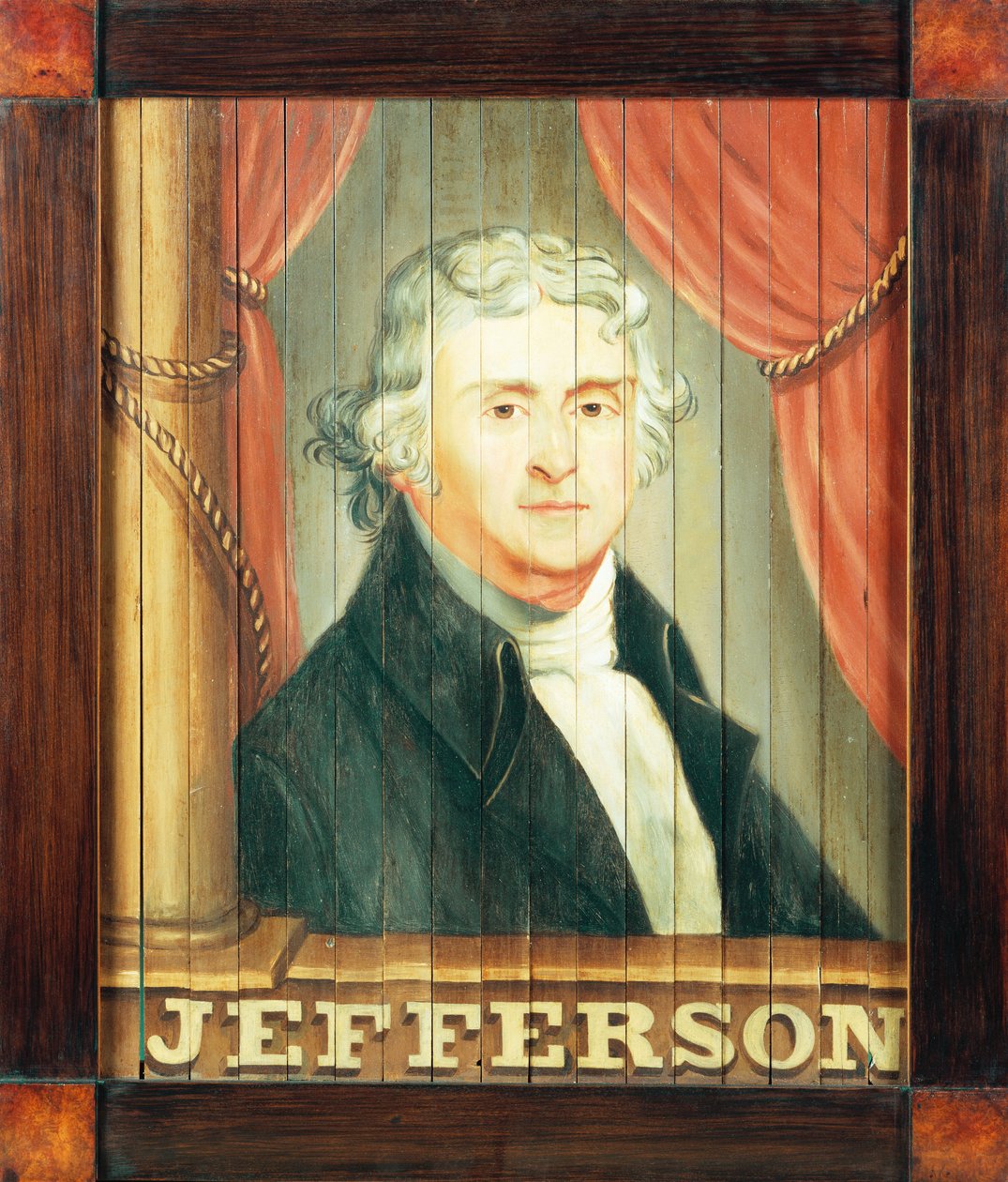 Et viktig tavernaskilt som viser Thomas Jefferson og James Madison av Edward Hicks