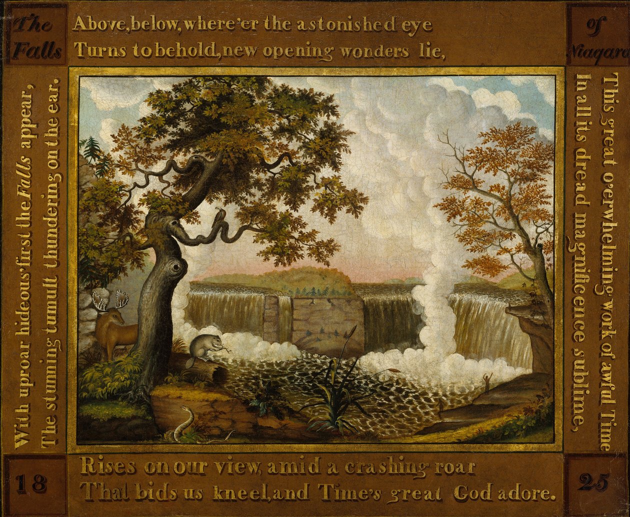 Fallene i Niagara, ca. 1825. av Edward Hicks