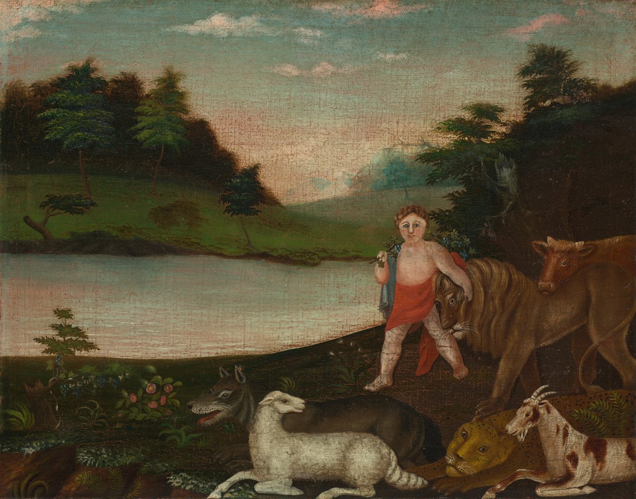 The Peaceable Kingdom, ca. 1816-18 (olje på lerret) av Edward Hicks