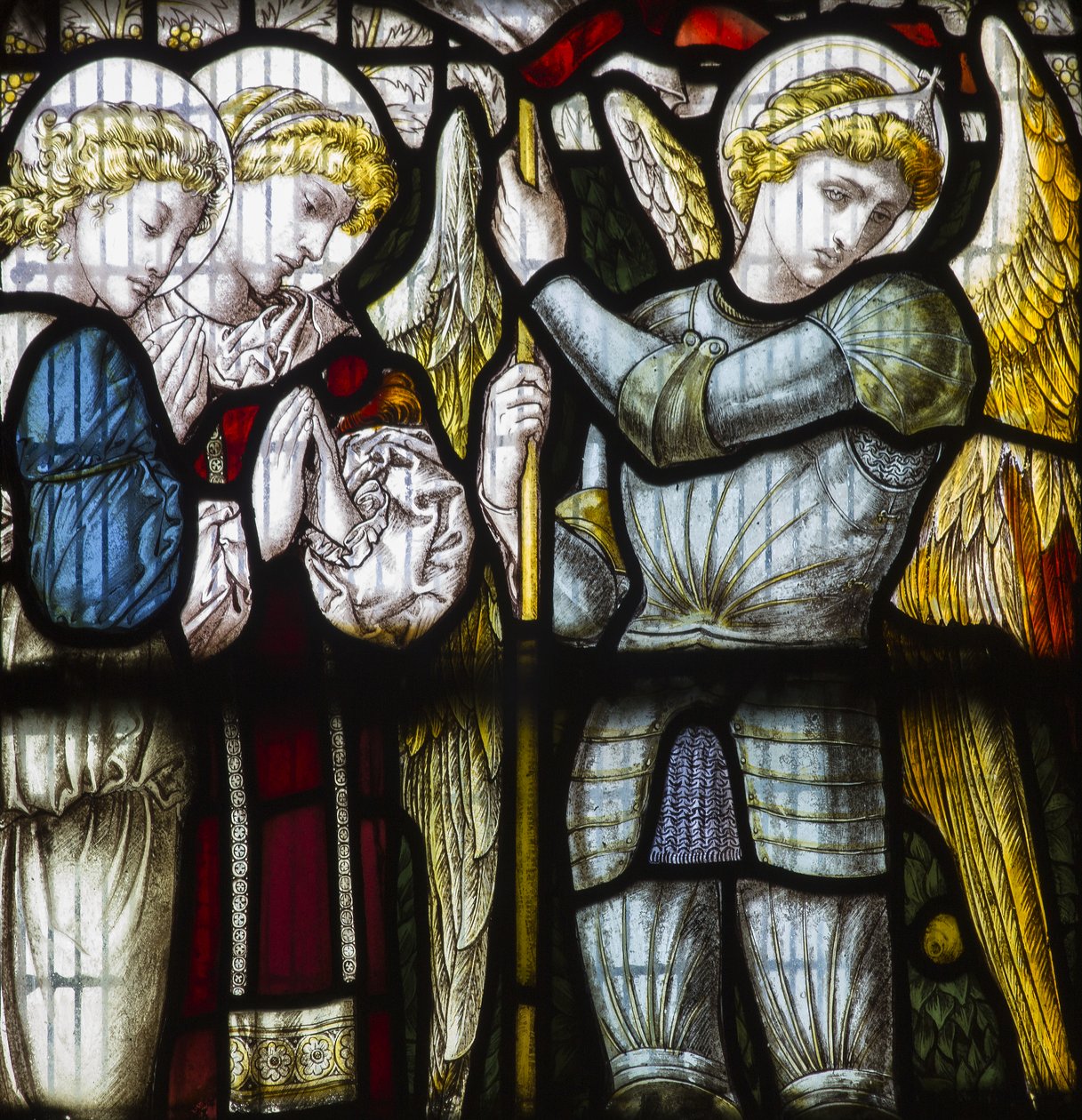Angels, 1882 (farget glass) av Edward Holmes Jewitt