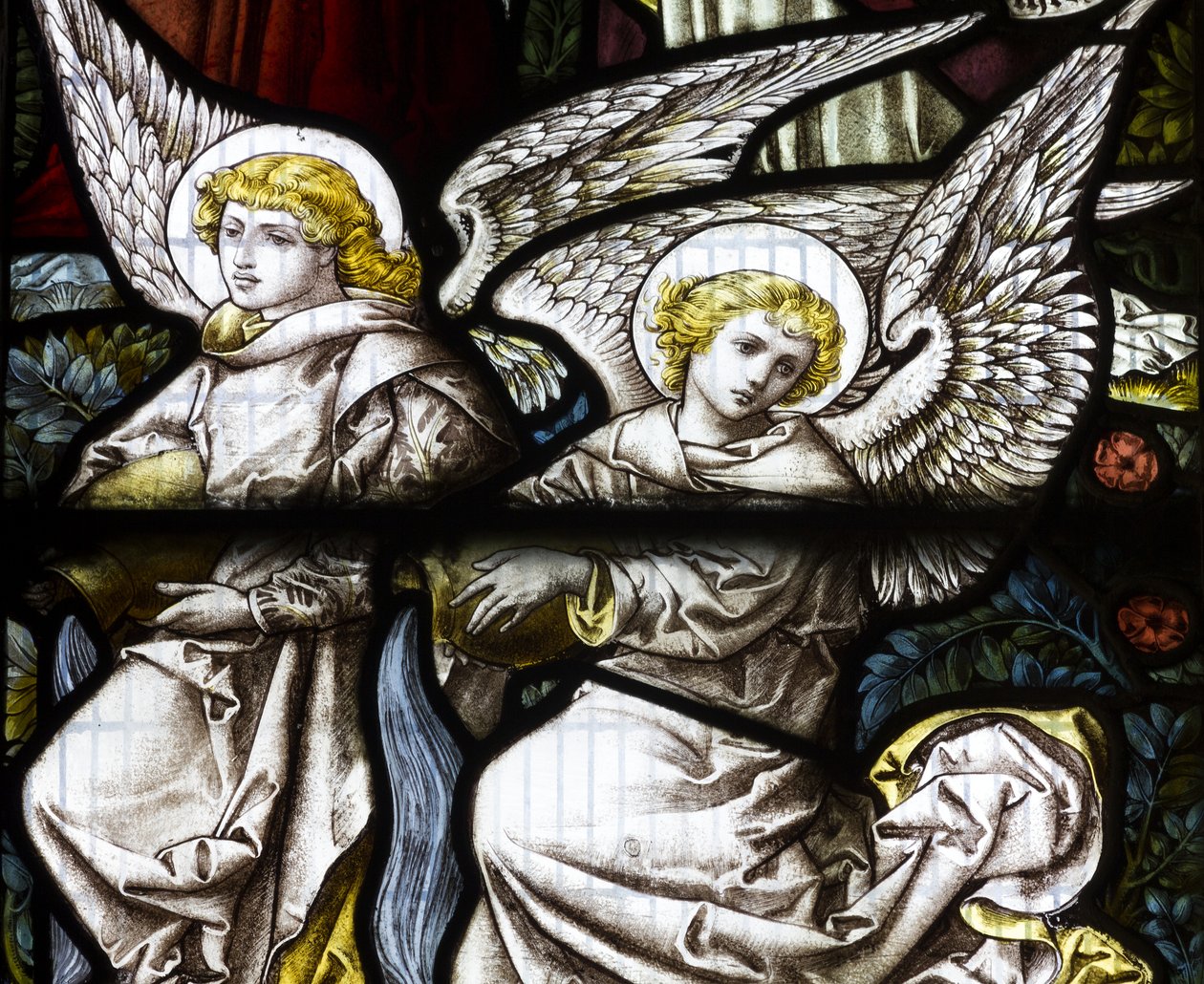 Angels, 1882 (farget glass) av Edward Holmes Jewitt