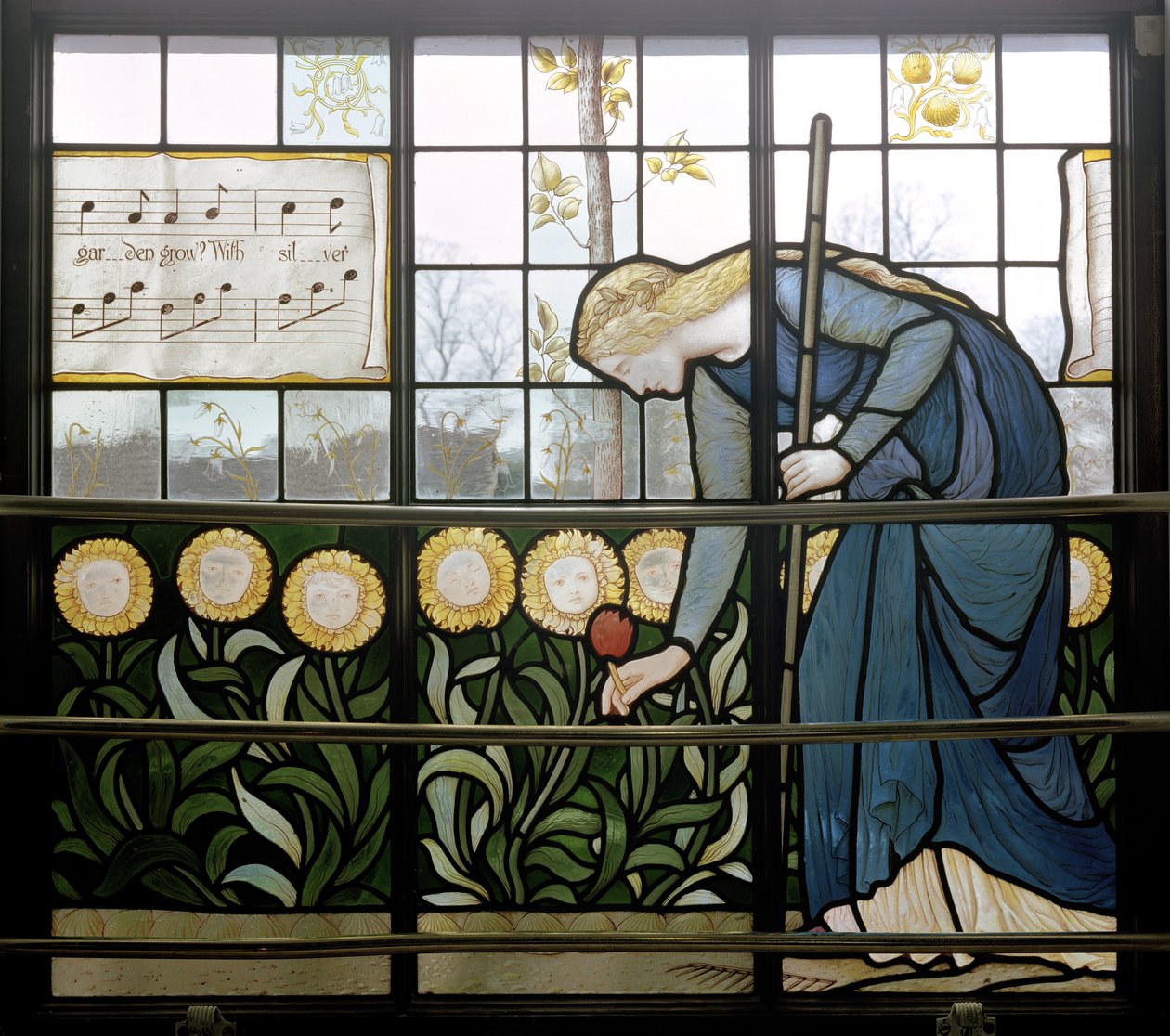 Mary, Mary, helt i mot, hvordan vokser hagen din? Barnehagen, 1886 av Edward Holmes Jewitt