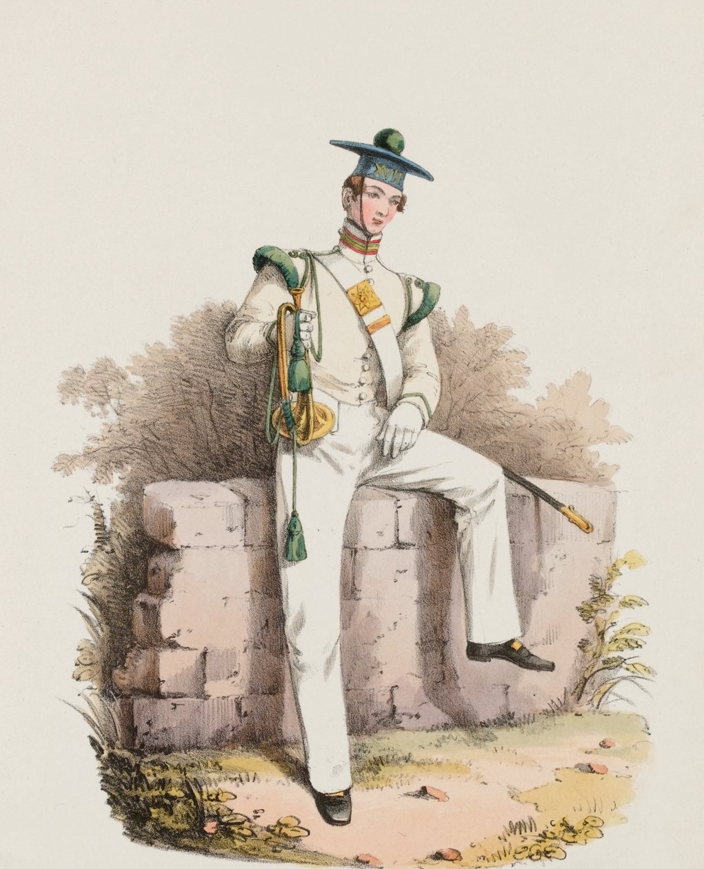 Bugler av det syttende, kle av seg av Edward Hull