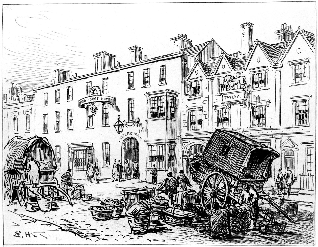 The Red House Hotel, Stratford-upon-Avon, Warwickshire, 1885. av Edward Hull