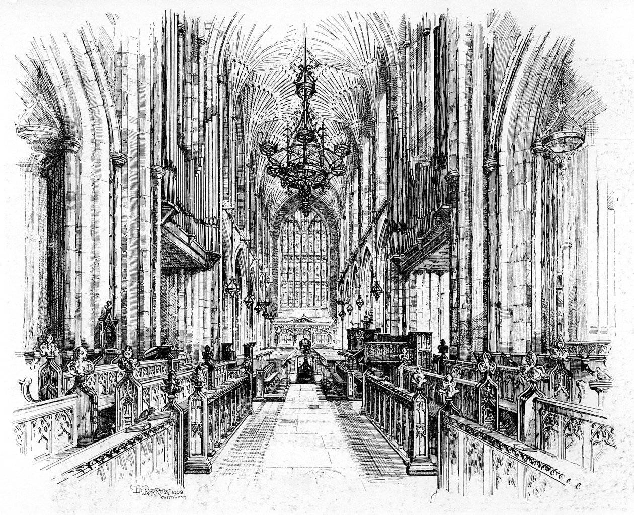 Bath Abbey, Bath, Somerset, 1902-1903. av Edward J. Burrows
