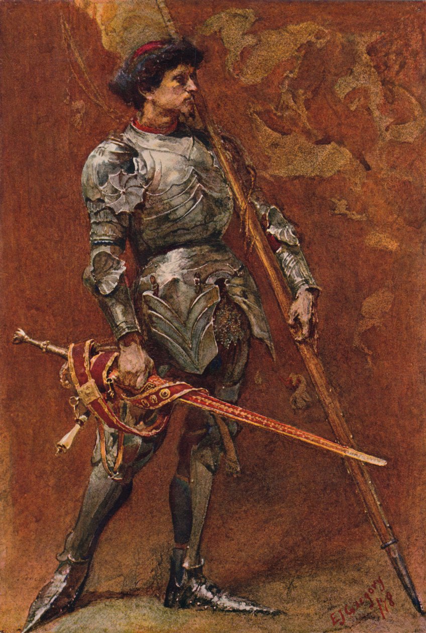 Ridder i rustning, rundt slutten av 1800-tallet av Edward John Gregory