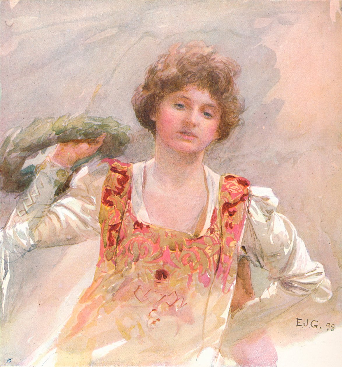 Fødselsdagen, c1870-1906, 1906. av Edward John Gregory