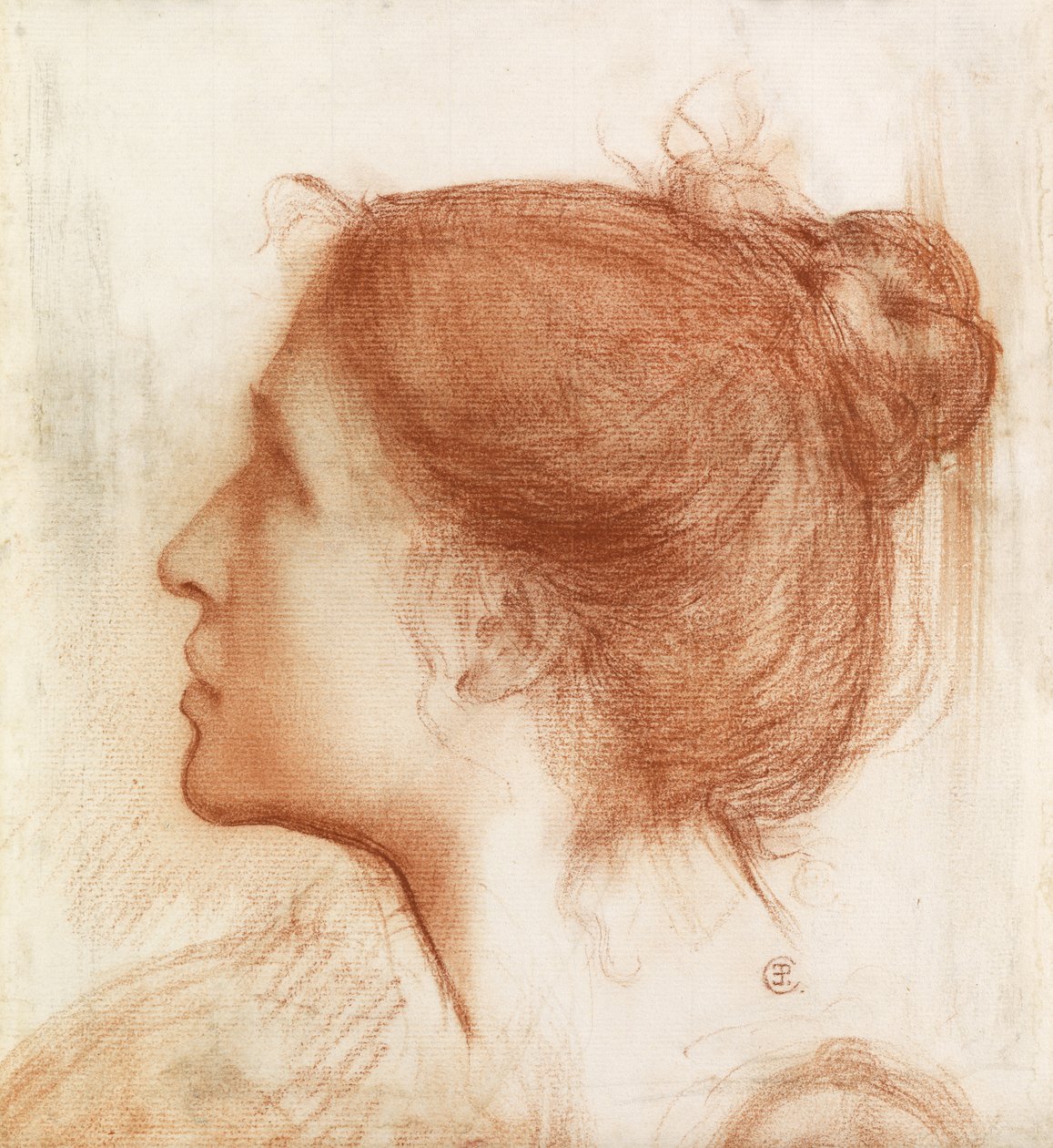 Hodet til en kvinne av Edward John Poynter