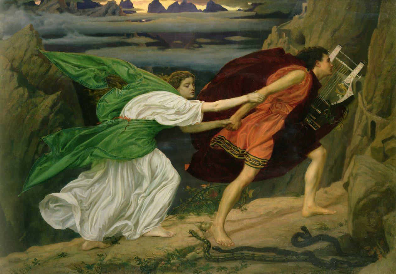 Orfeus og Eurydike, 1862 av Edward John Poynter