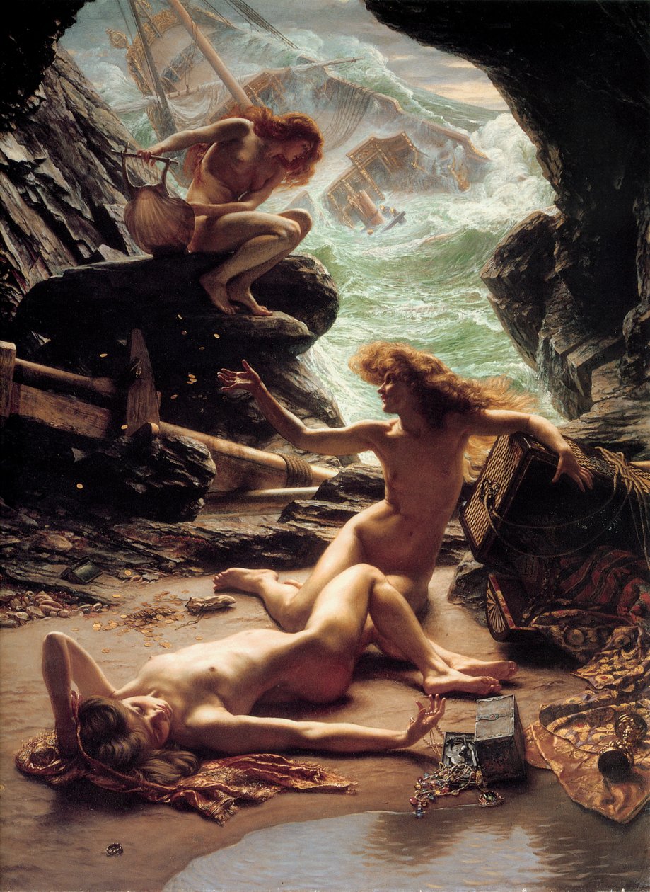 Stormnymfenes hule, 1903. av Edward John Poynter