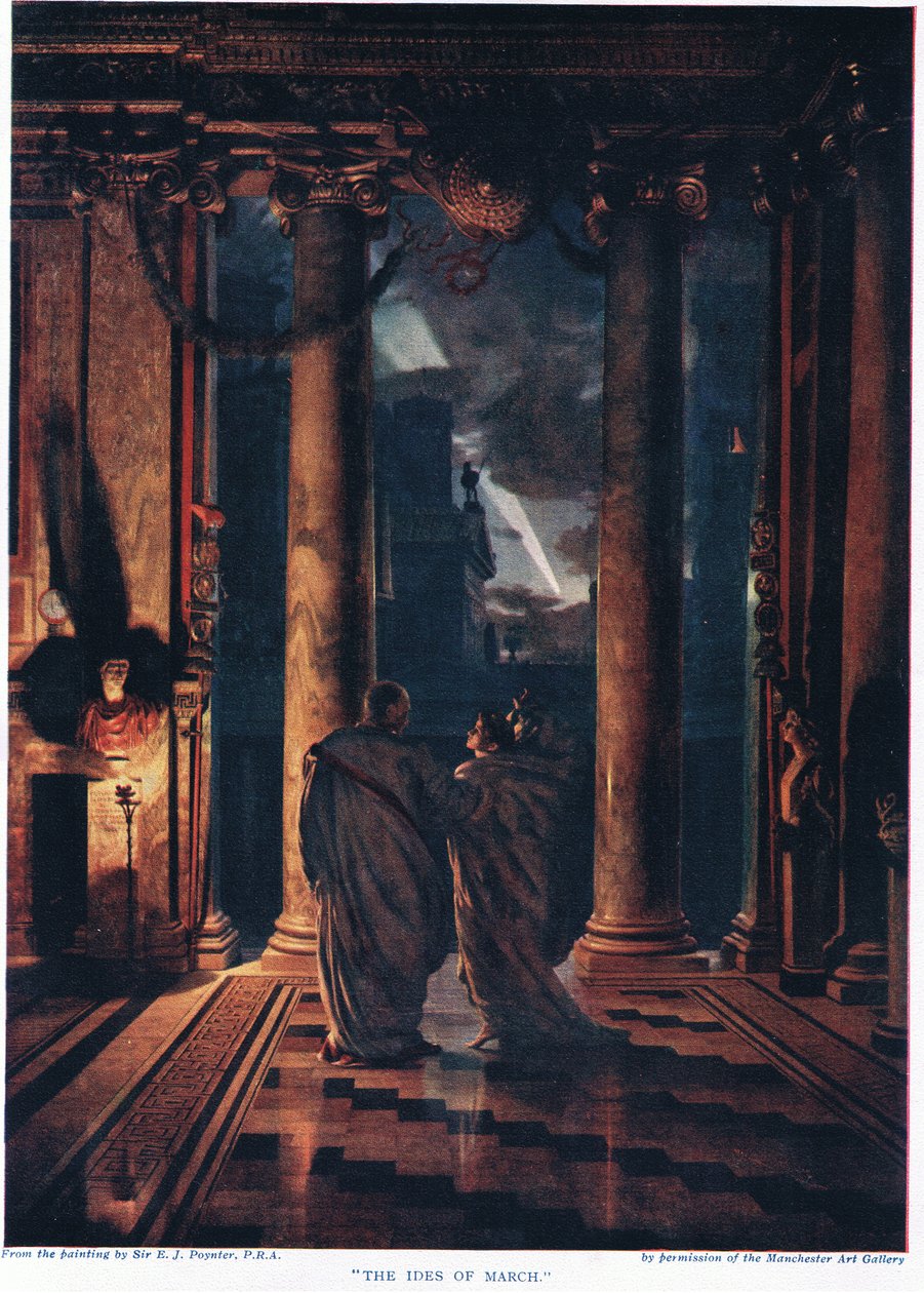 The Ides of March, fra 'Hutchinson's History of the Nations' av Edward John Poynter