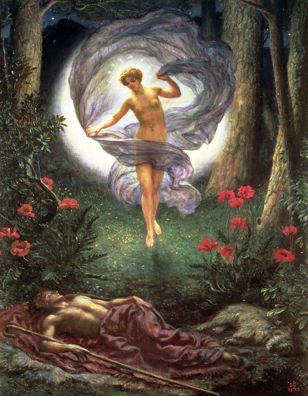 Visionene til Endymion av Edward John Poynter