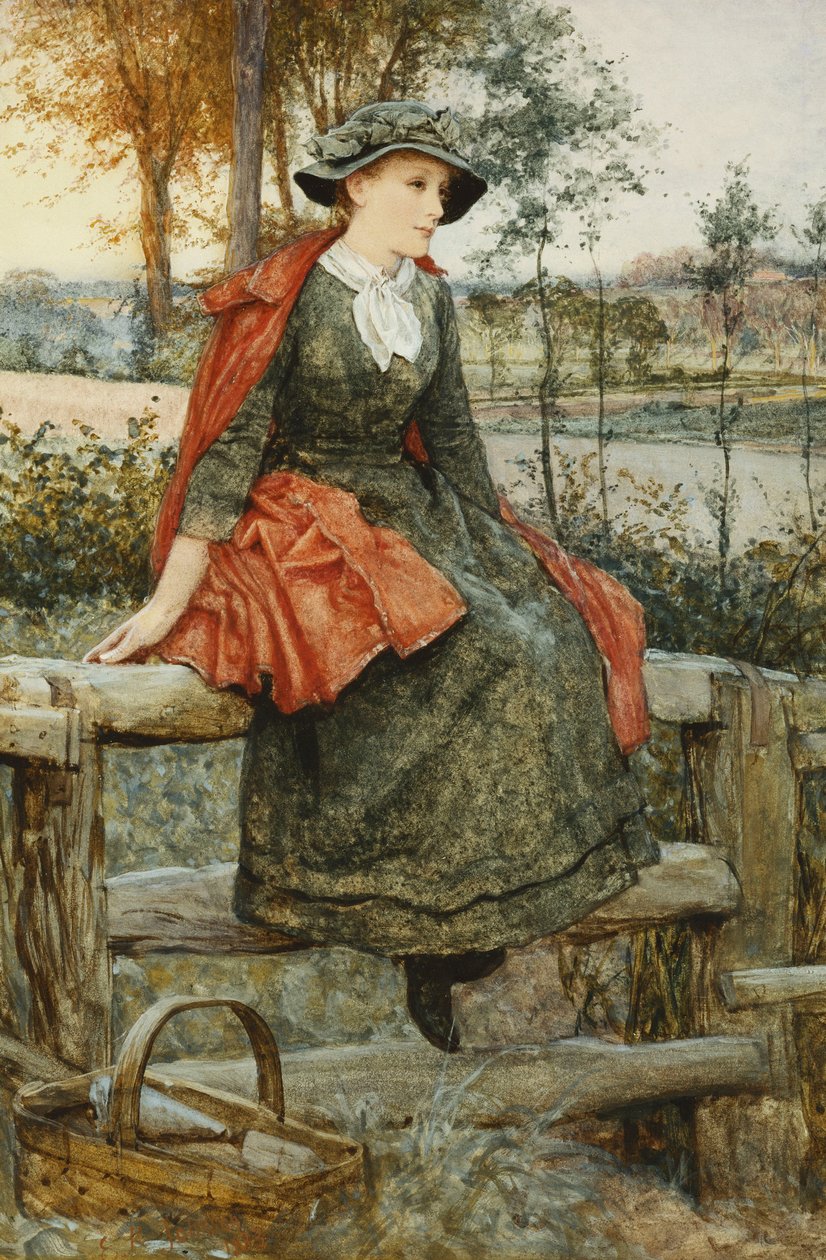 The Red Cape, 1883 av Edward Killingworth Johnson