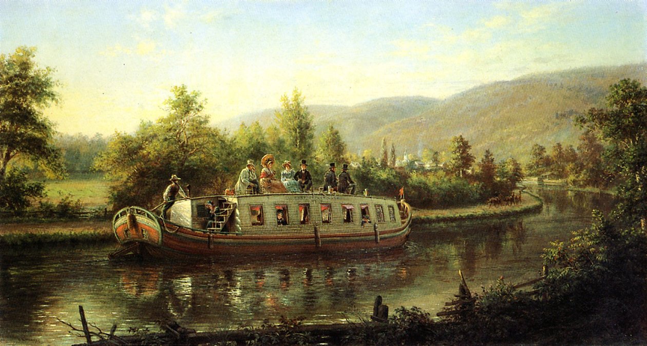 Early Days of Rapid Transit (olje på lerret) av Edward Lamson Henry