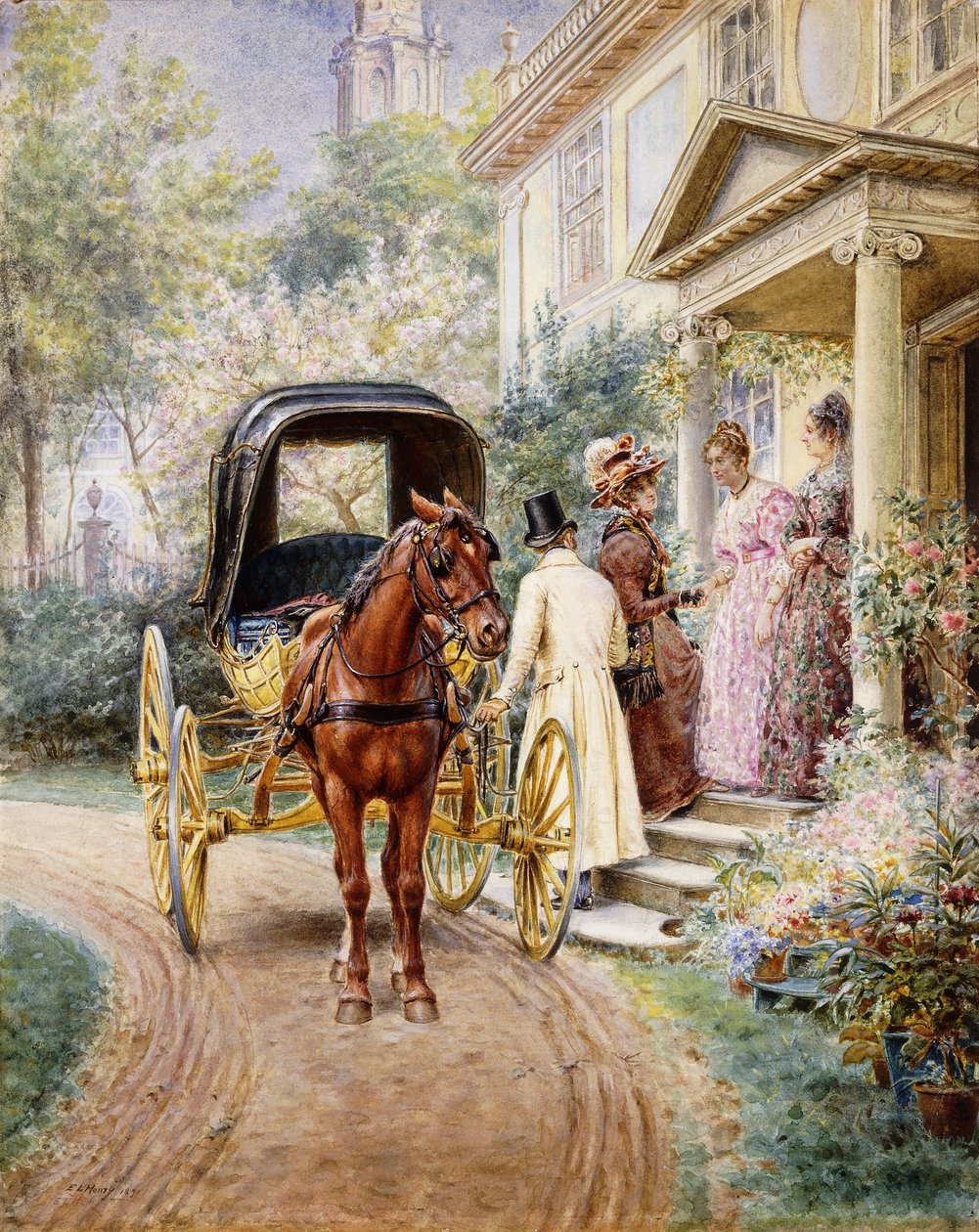 Fru, 1891 og 1887 av Edward Lamson Henry