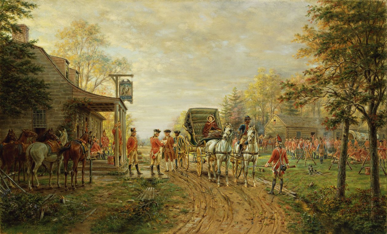 Passerer utpostene på Old Kingsbridge Road, 1903 av Edward Lamson Henry
