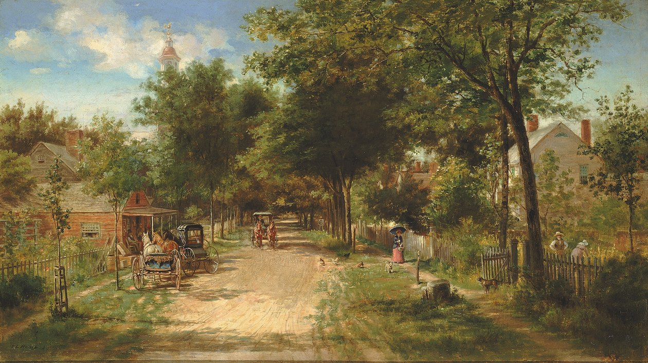 Landhandelen, 1885. av Edward Lamson Henry