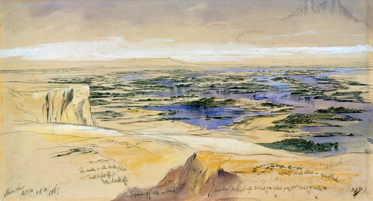 Aboo Seer, 4. februar 1867 av Edward Lear