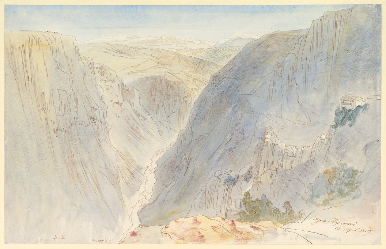 Agia Paraskevi, Epirus, Hellas av Edward Lear