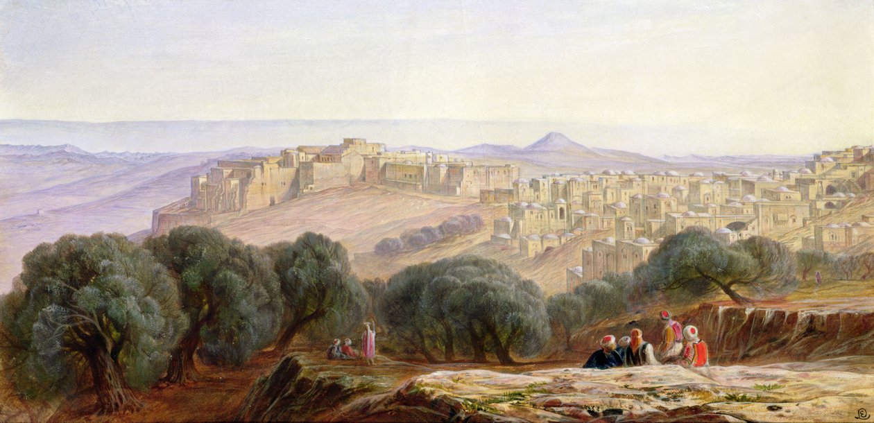 Betlehem, ca. 1870 av Edward Lear