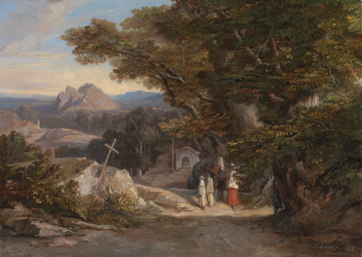 Mellom Olvano L'Civitella av Edward Lear