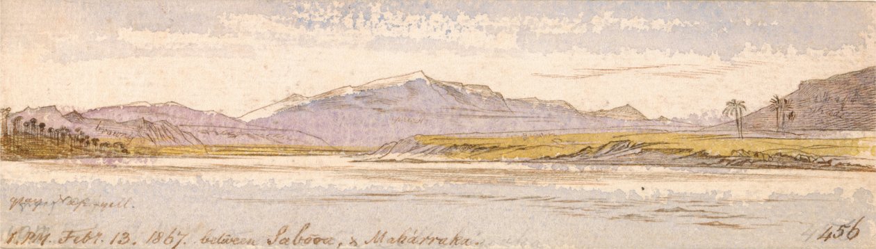 Mellom Sabooa og Maharraka av Edward Lear