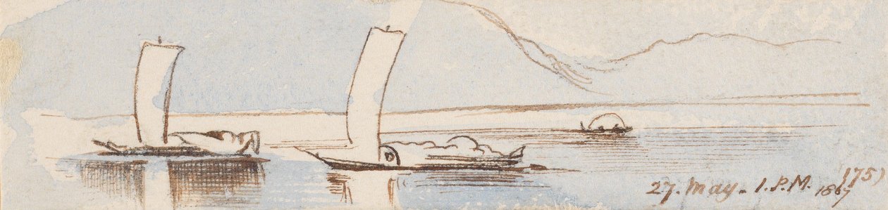 Båter, kl. 13.00, 27. mai 1867 (175) av Edward Lear