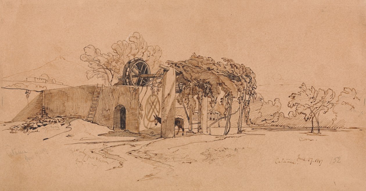 Catania av Edward Lear