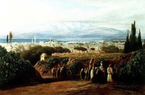 By med kirkegård av Edward Lear