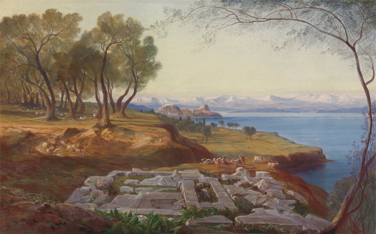 Korfu fra Ascension av Edward Lear