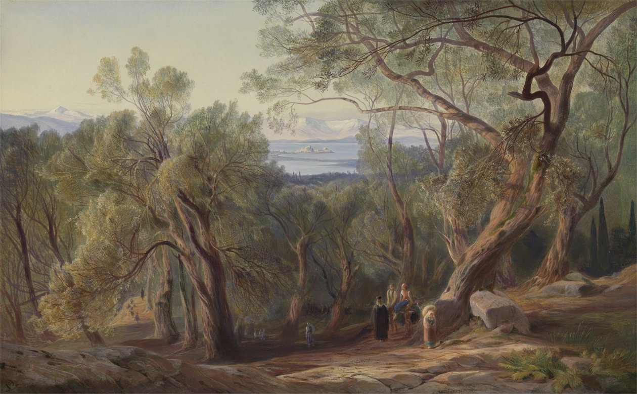 Korfu fra Santa Decca av Edward Lear