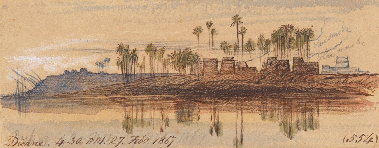 Dishne; kl. 16.30, 27. februar 1867 (554) av Edward Lear