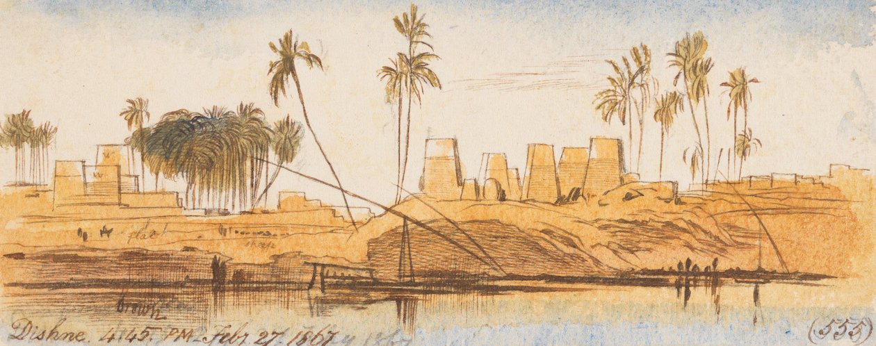 Dishne; kl. 16.45, 27. februar 1867 (555) av Edward Lear
