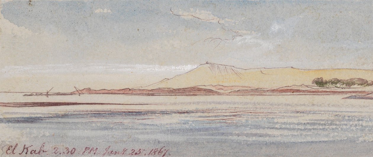 El Kab; kl. 14.30, 25. januar 1867 av Edward Lear