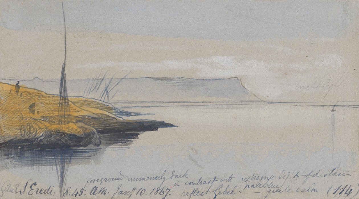Gebel S. Eredi; kl. 08.45, 10. januar 1867 (114) av Edward Lear
