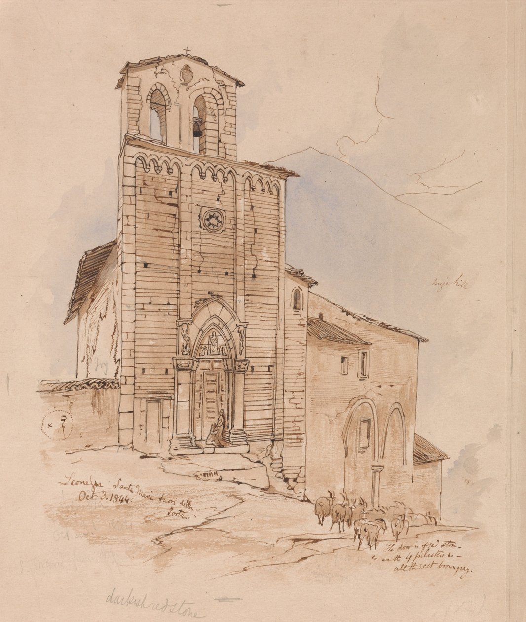 Leonessa, 3. oktober 1844 av Edward Lear