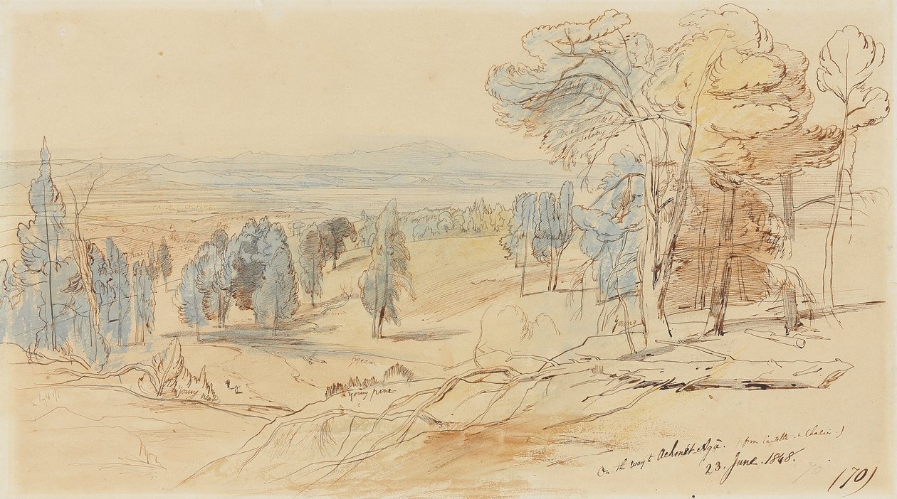 På vei til Achmet Aga fra Castella og Chalcis, Hellas, 23. juni 1848 av Edward Lear